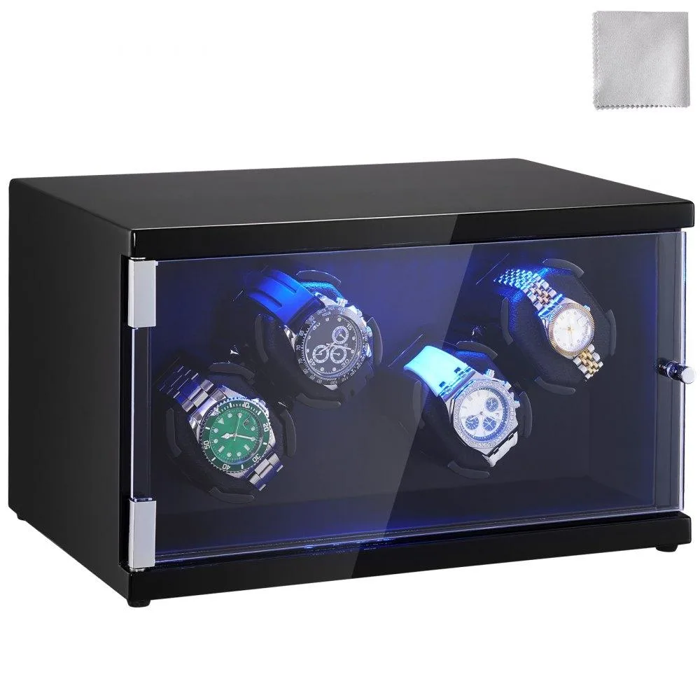 VEVOR VEVOR 5LR2401B Watch Winder 4 Watch Blue LED — product photo