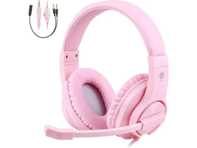 LORDWORLD LORDWORLD 40 mm 3.5 mm 6.8 ft Pink headphone — product photo