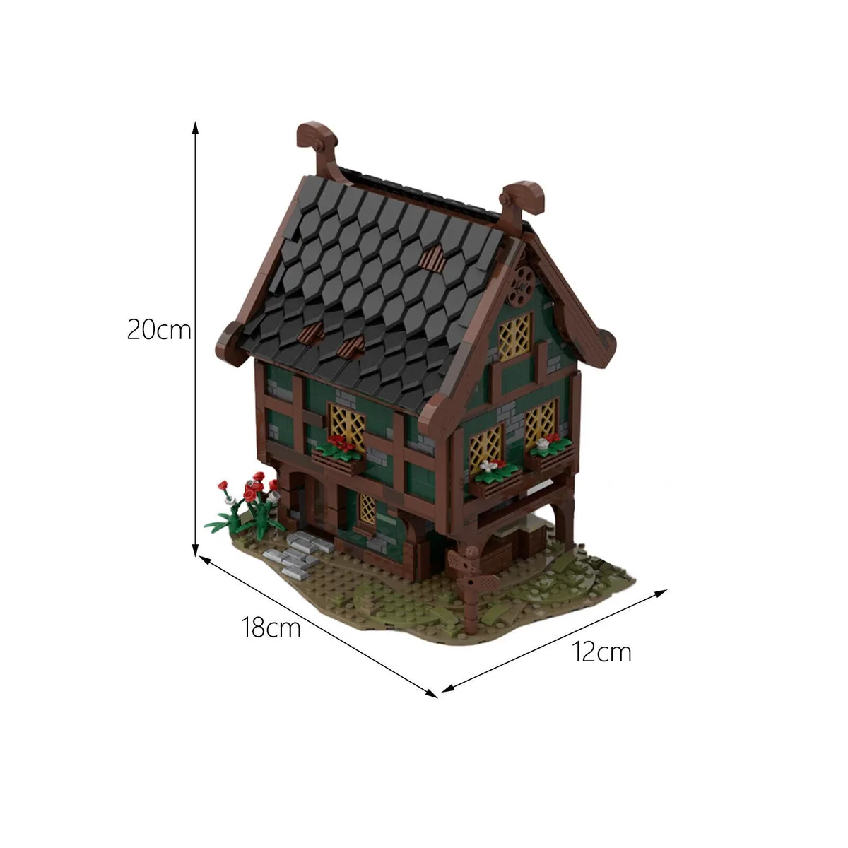 ZITIANYOUBUILD ZITIANYOUBUILD C6949 Medieval Merchant Store 1721 Parts — product photo