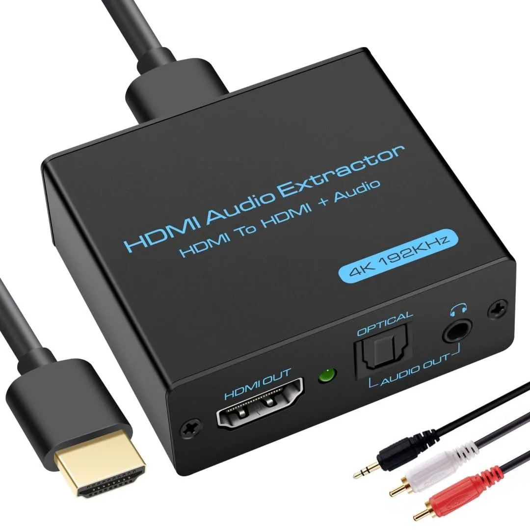 Boxwave Boxwave HDMI Audio Extractor 4K Optical 3.5mm AUX Adapter — product photo