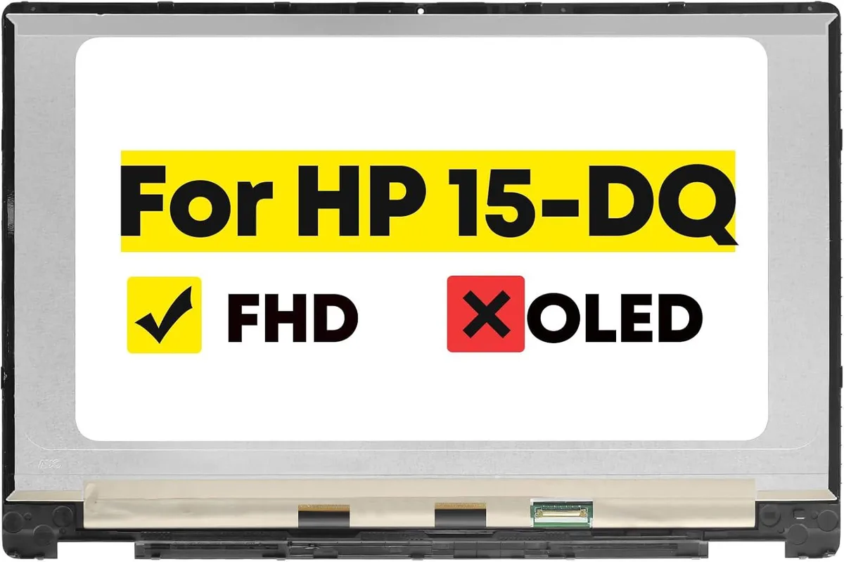 NUOLAISUN NUOLAISUN 15.6" FHD Touch Screen Digitizer for HP Pavilion x360 15-DQ L51358-001 L66916-001 — product photo