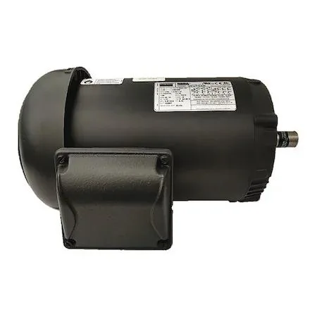 Dayton three-phase motor, steel frame, fan-cooled enclosure, C-face mount