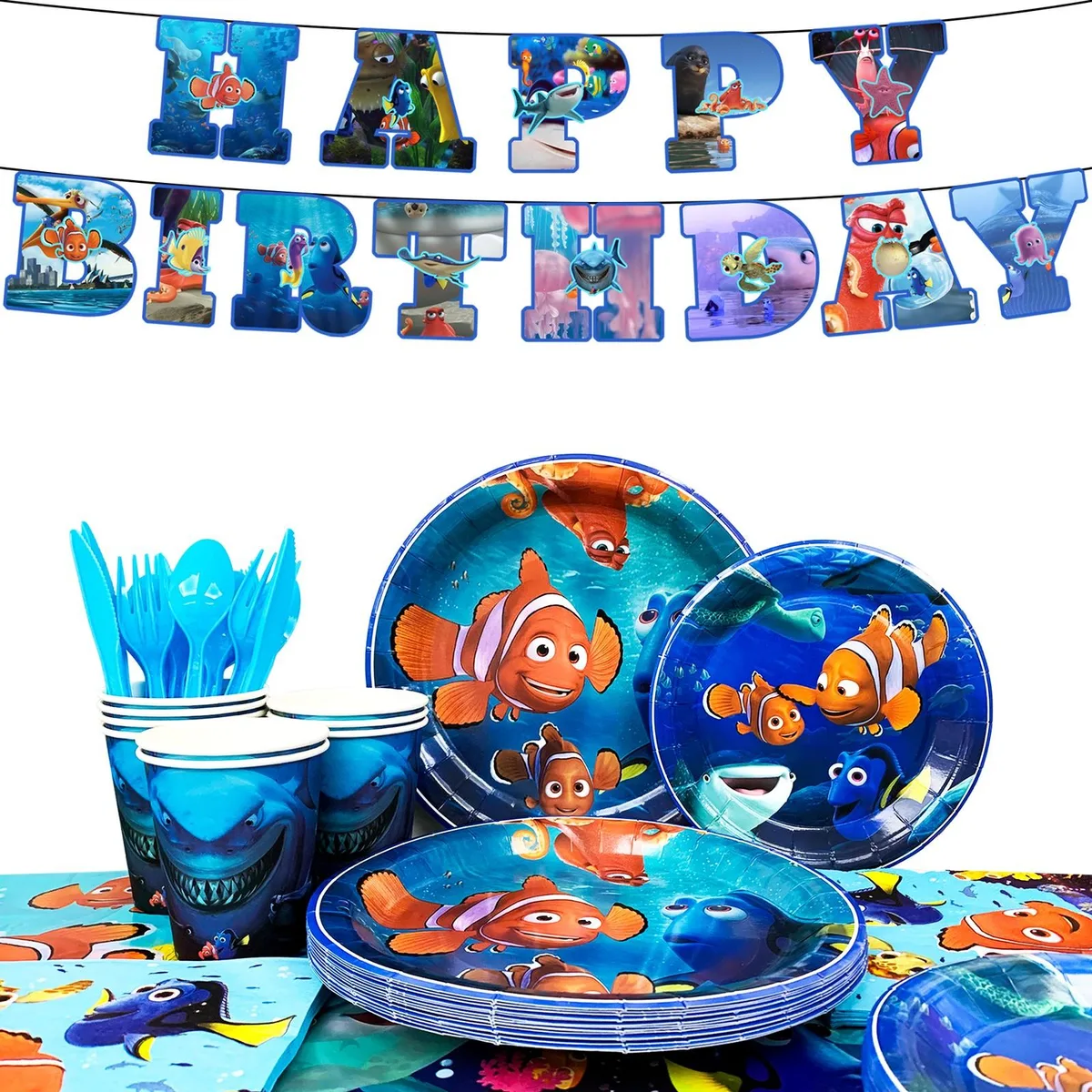 InBoxxarty InBoxxarty Finding Nemo Party Supply 114 Pcs Serves 16 — product photo
