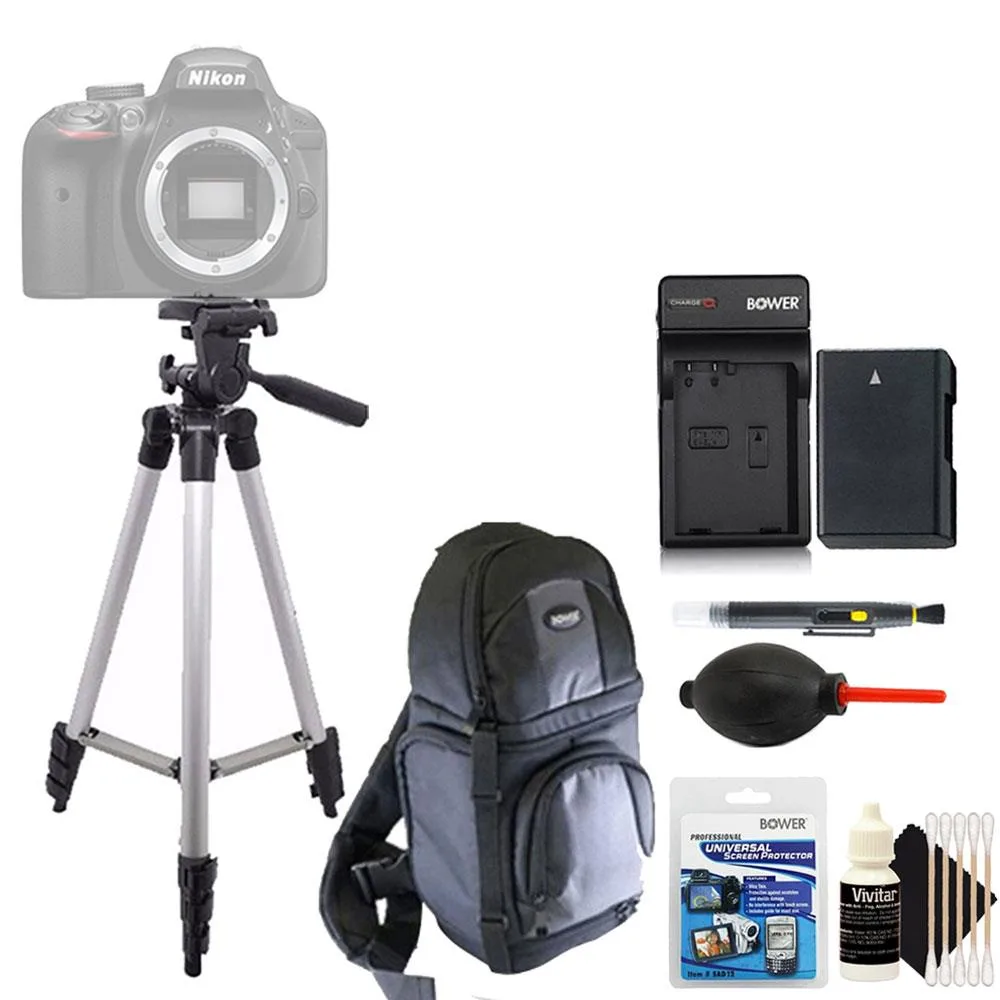 Vivitar Vivitar Tall Tripod + EN-EL14 Battery + Screen Protector &amp; Cleaning Kit — product photo