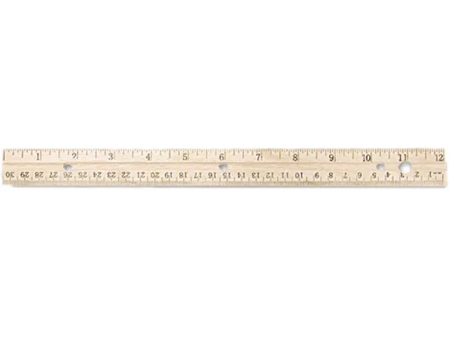 Westcott Westcott 10702 12" Wood Ruler — product photo