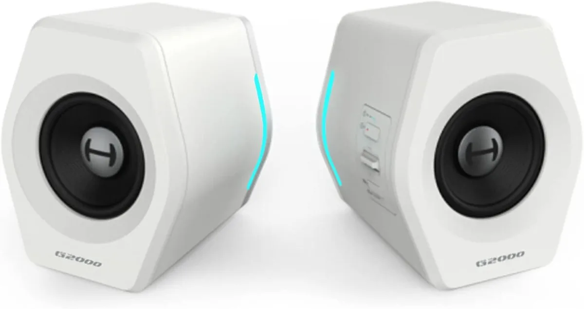 BFKK BFKK 32W 2.75" Speaker White 3.5mm Bluetooth USB RGB 12 modes — product photo