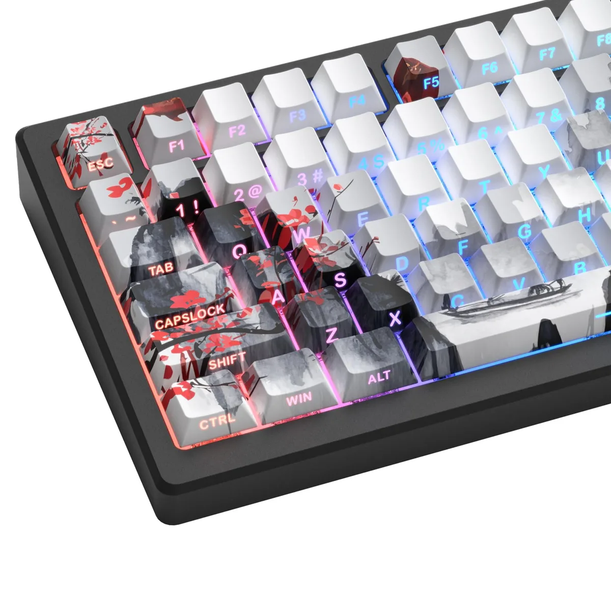 Womier Womier Plum Blossom PBT Keycaps 127 Keys Cherry Profile — product photo