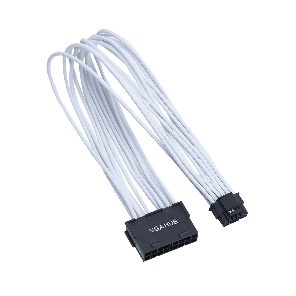 Xenlazar Xenlazar Superior Dual 6+2pin to 12VHPWR Extension Cable 300mm 600W White — product photo