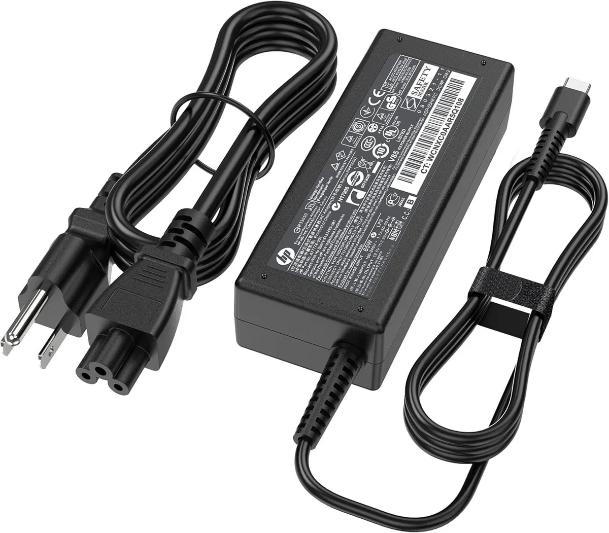 Vinabty Vinabty 65W USB-C AC Adapter for HP EliteBook ProBook Spectre Envy — product photo
