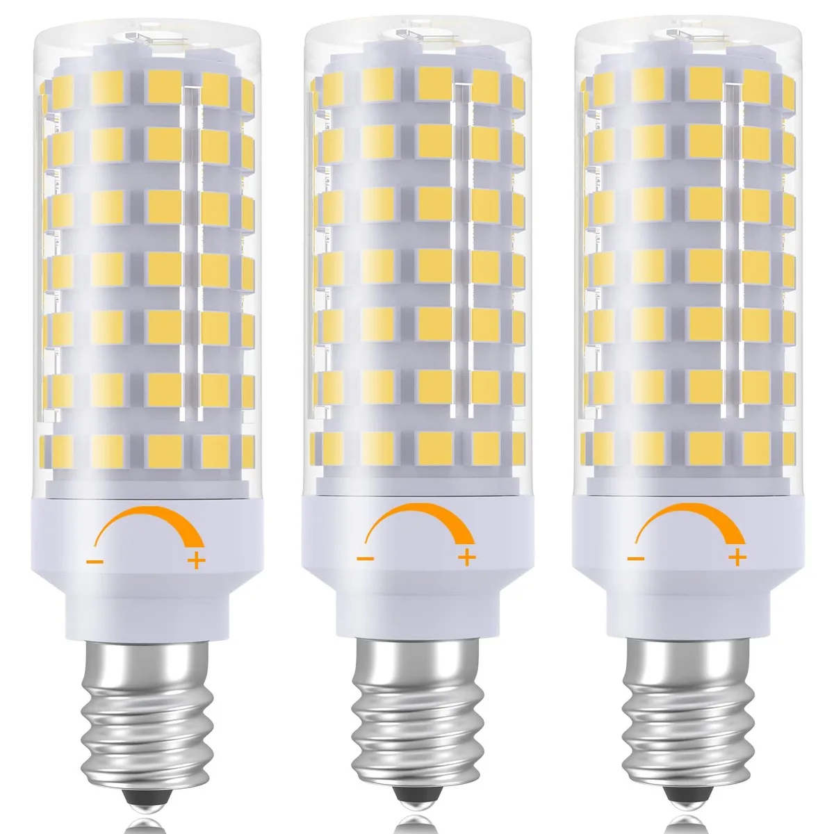 KEHIPI KEHIPI Dimmable E12 LED Candelabra Bulbs C7 4000K 630lm 7W 3 Pack — product photo