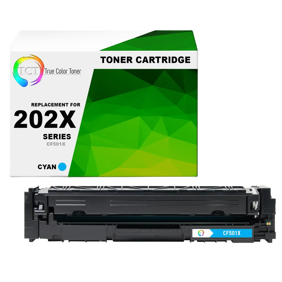 True Color Toner True Color Toner CF501X Cyan High Yield Toner Cartridge 2500 Pages — product photo