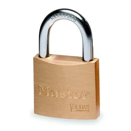 Master Lock Master Lock 4130 Brass Padlock, Keyed Different, Standard Shackle — product photo