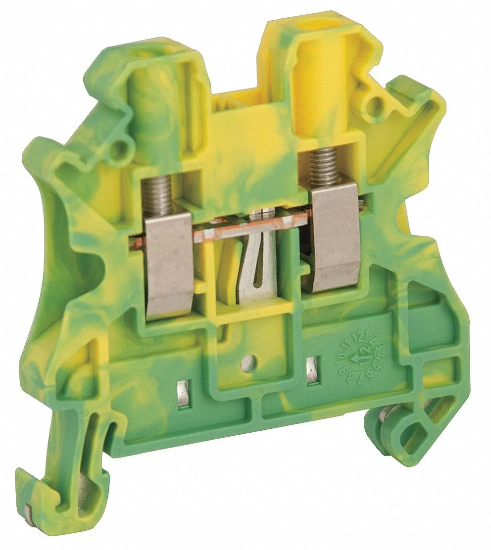 Schneider Electric Schneider Electric NSYTRV42PE Terminal Block Screw Clamp Grounding Black 10 26 1.88 .24 — product photo