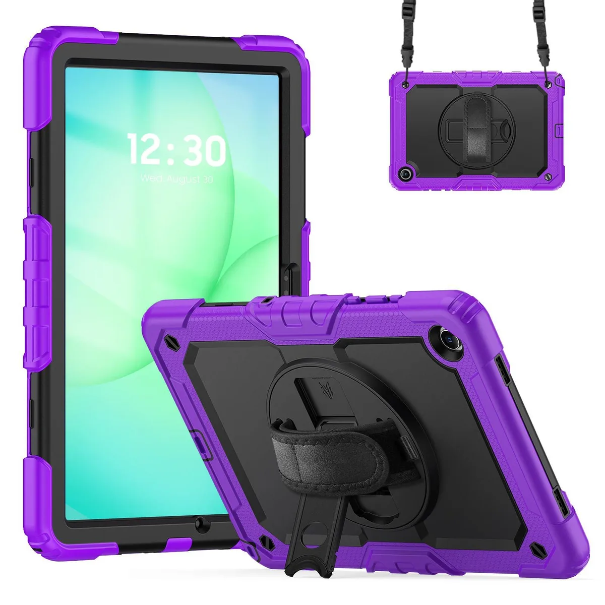 Timoom Timoom Heavy Duty Shockproof Case Purple 11" 360° Stand Shoulder Strap Tab A11+ 2025 A9+ 2023 — product photo