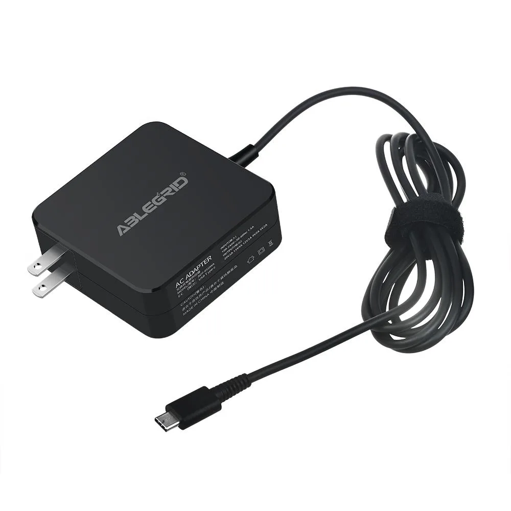 ABLEGRID ABLEGRID 65W USB-C Charger for ThinkPad X1 Yoga 2nd Gen 20JD — product photo