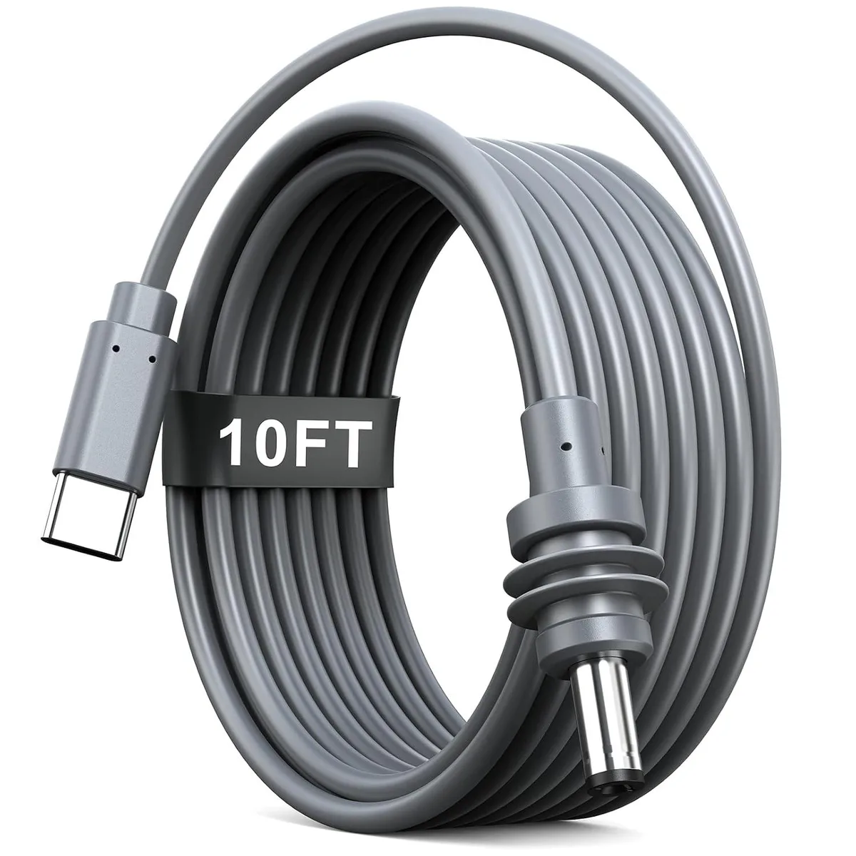 AUTYUE AUTYUE Starlink Mini USB C to DC Power Cable 6.6ft 18AWG 100W 20V Waterproof Gray — product photo