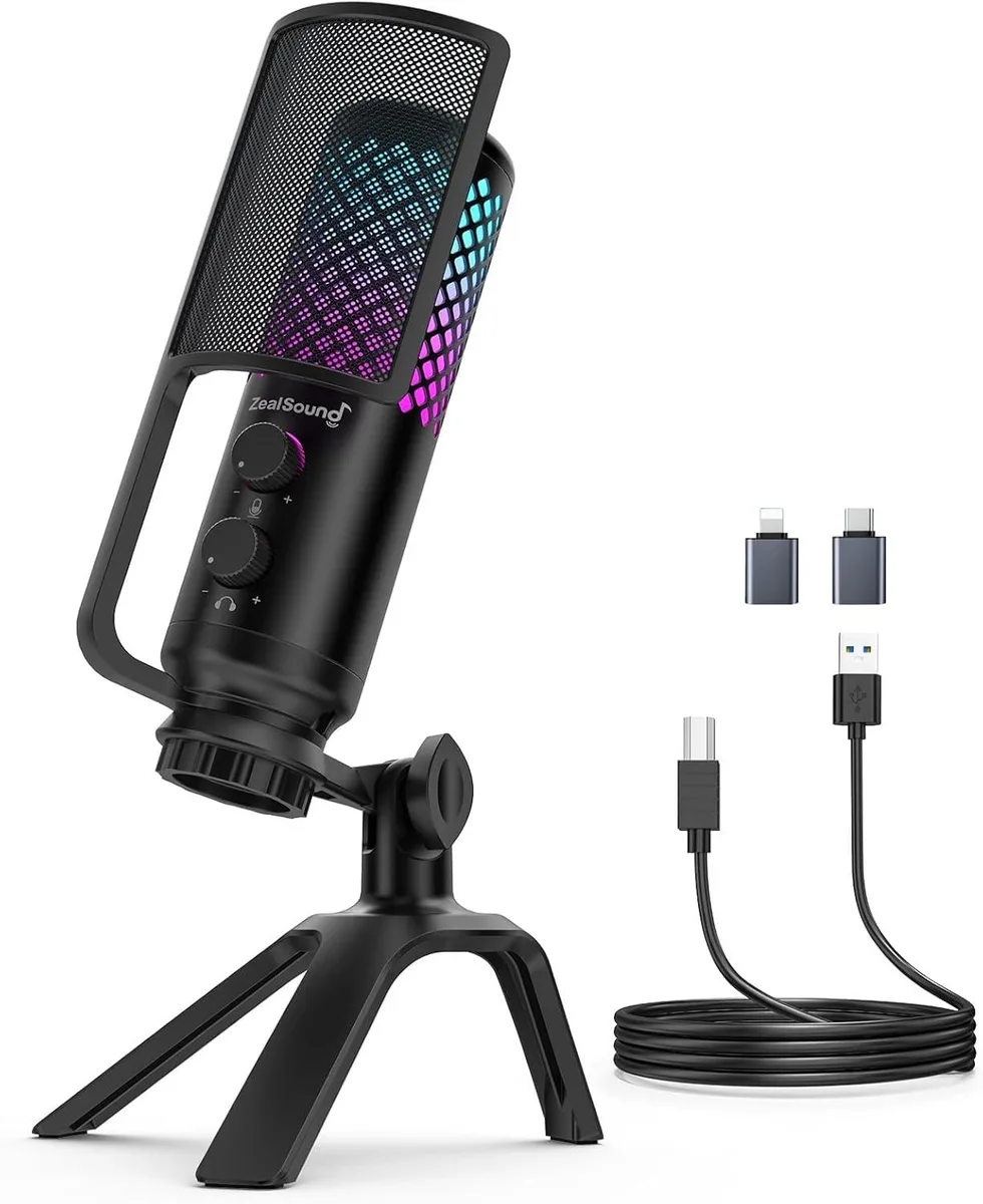  ZealSound BD2-US USB Condenser Microphone 96kHz/24bit Black — product photo