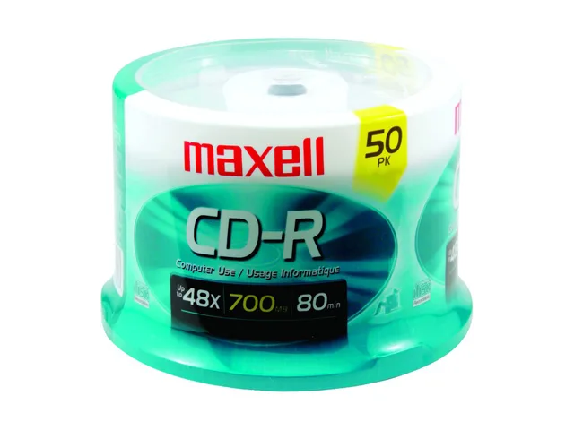 maxell maxell 700MB 48X CD-R 50 Pack Model 623251/648250 — product photo