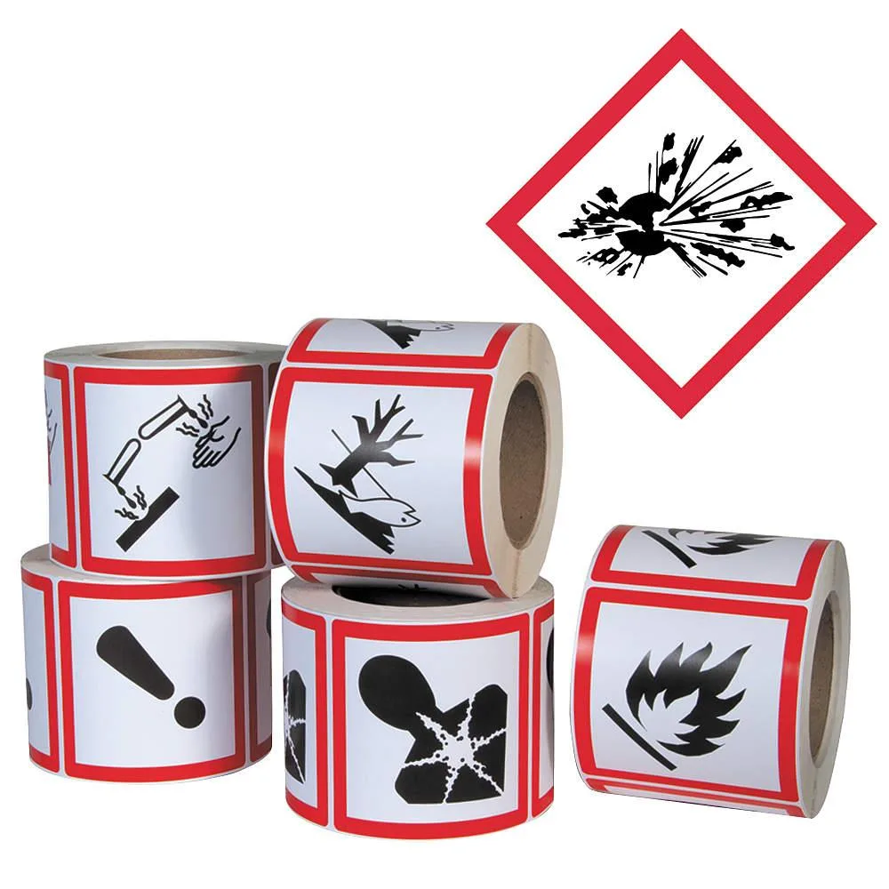Ghs Safety Ghs Safety GHS1259 Exploding Bomb Pictogram Label PK500 — product photo