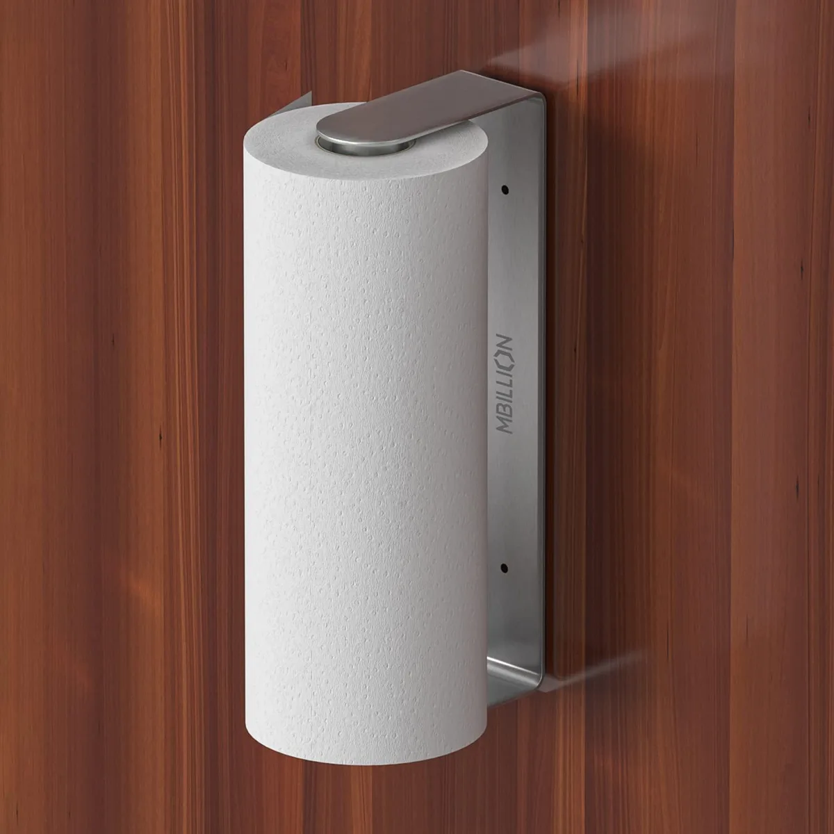 Mbillion Paper Towel Holder Brushed Silver SUS304 — product photo