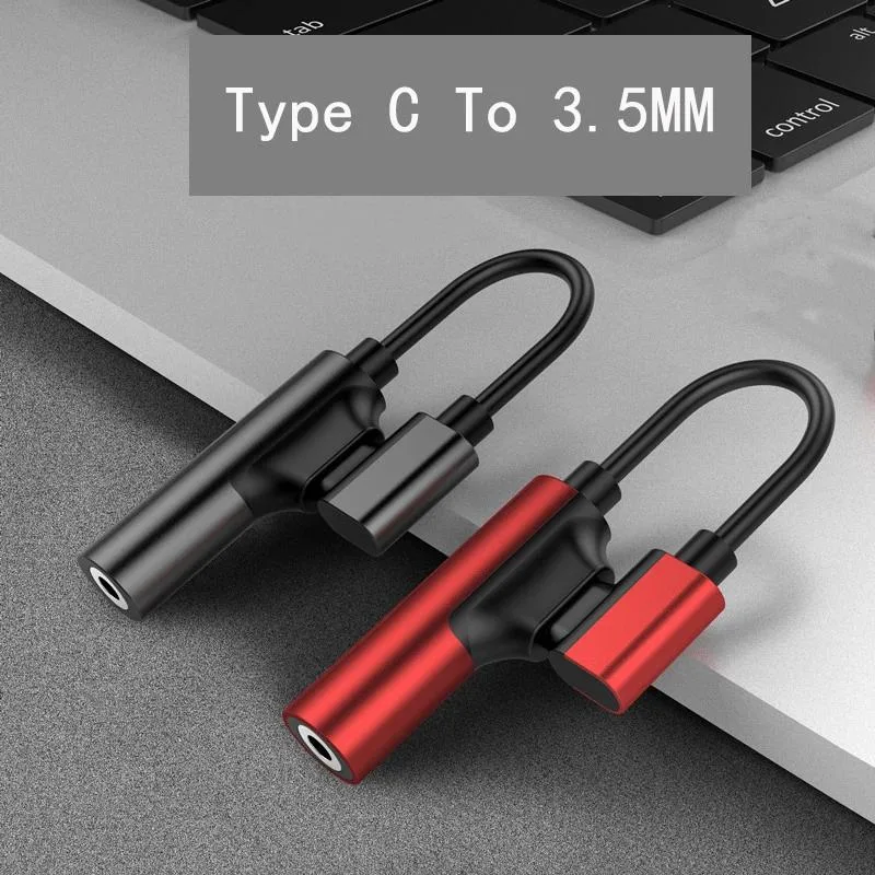 Hetai Tech 3.5 mm to USB-C adapter cable, compact form, matte finish