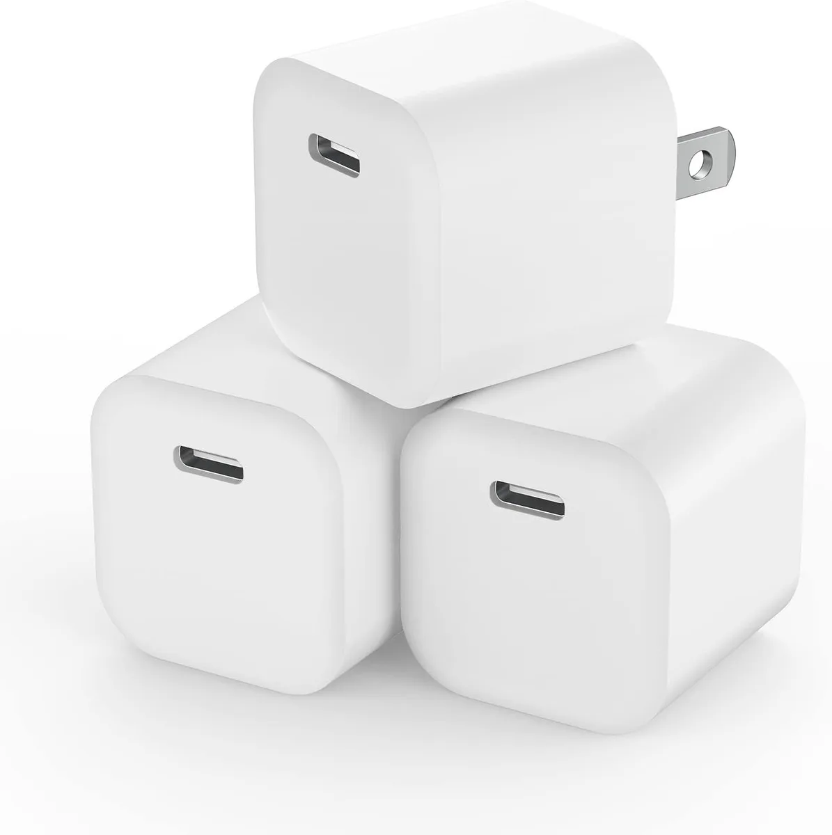 ONITOON ONITOON USB C Wall Charger 2.4A White 3Pack — product photo