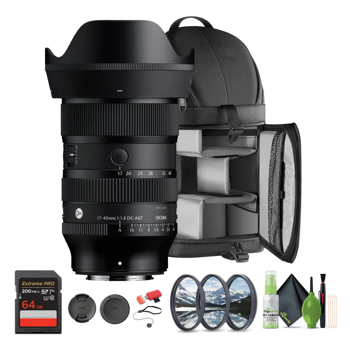 SIGMA SIGMA 17-40mm f/1.8 DC Art Lens (FUJIFILM X) Bundle 1 camera lens — product photo