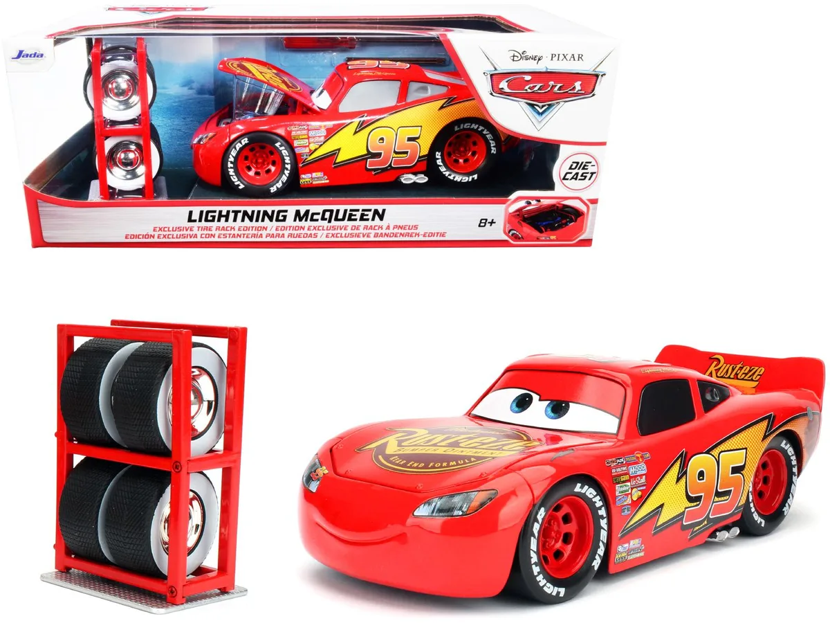 Jada Jada Lightning McQueen #95 Red with Extra Wheels hobby collectible — product photo
