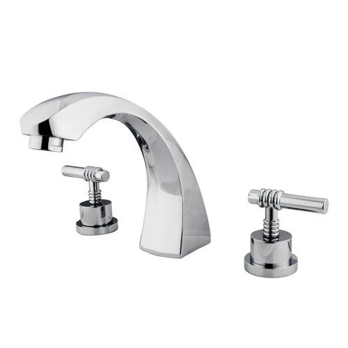 KINGSTON BRASS KINGSTON BRASS KS436.ML Milano Widespread Roman Tub Filler Faucet Polished Chrome — product photo