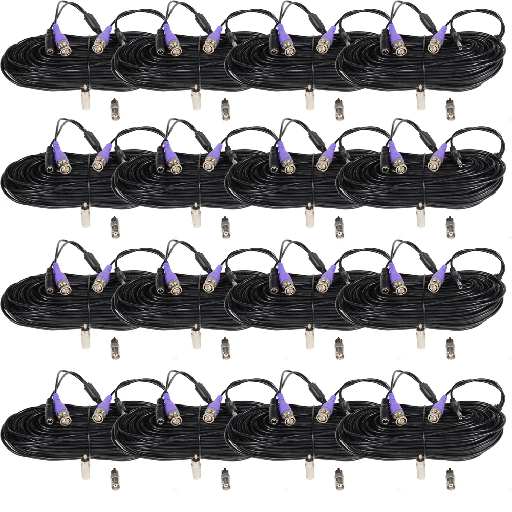 VideoSecu VideoSecu CBHD5016 16 Pack 50ft BNC Video Power Cable — product photo