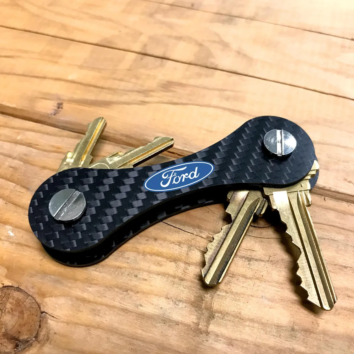 iPick Image, LLC iPick Image, LLC Ford Logo Carbon Fiber Key Organizer Black 12 keys — product photo