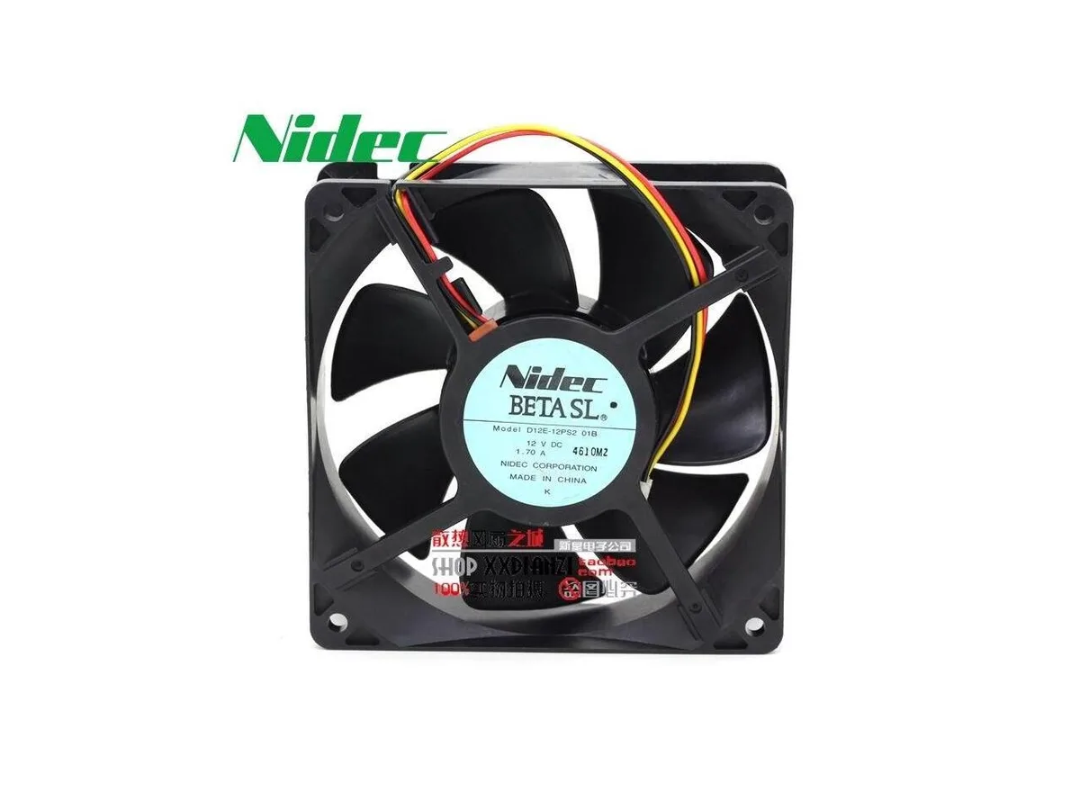 Fans Fans D12E-12PS2 01B 12038 12V 1.70A 120x120x38mm case fan — product photo