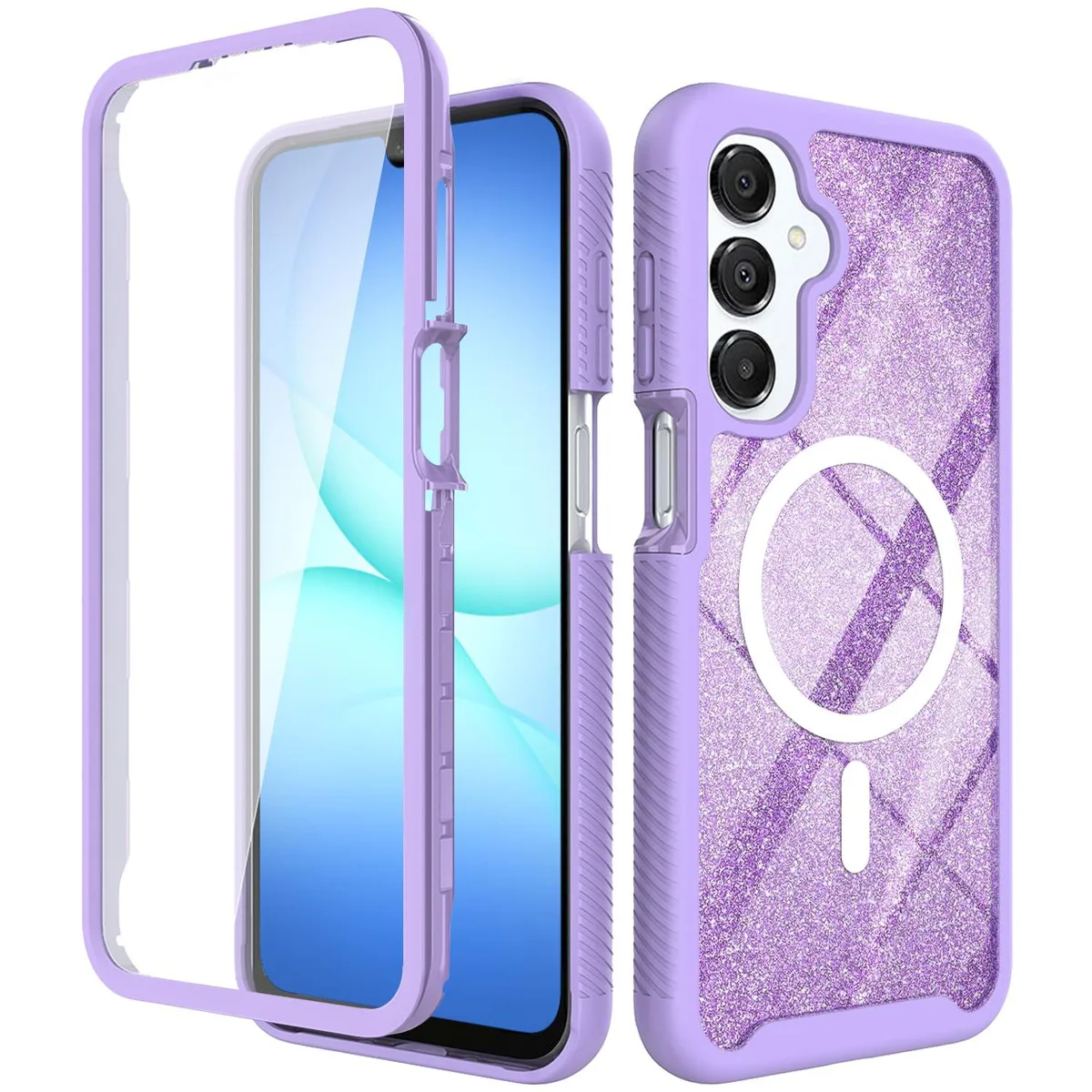  JINPAYST Magnetic Case for Samsung Galaxy A17/A16/A26 Purple — product photo