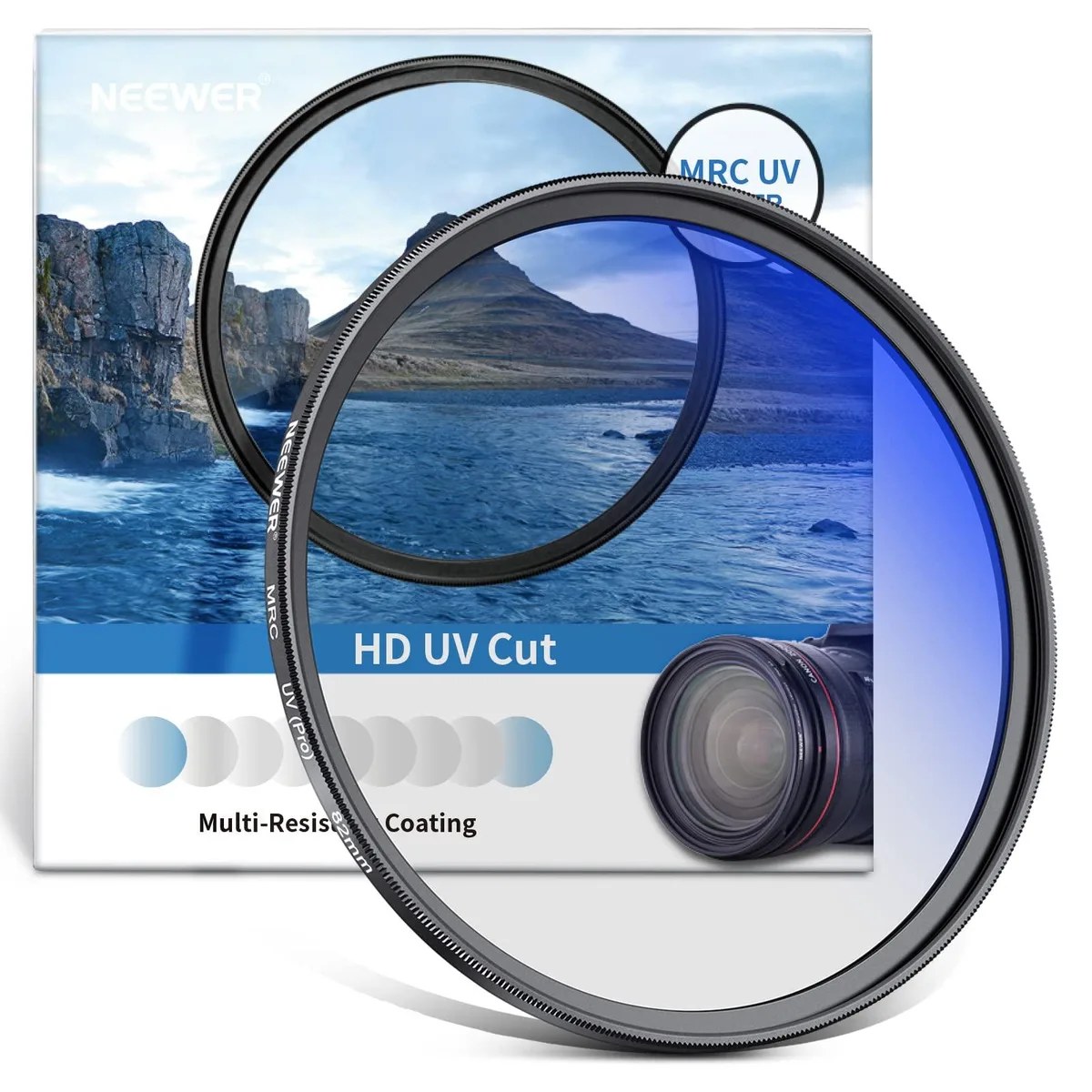  Neewer 82mm MRC UV Protection Filter 30-Layer Nano Coating camera filter — product photo