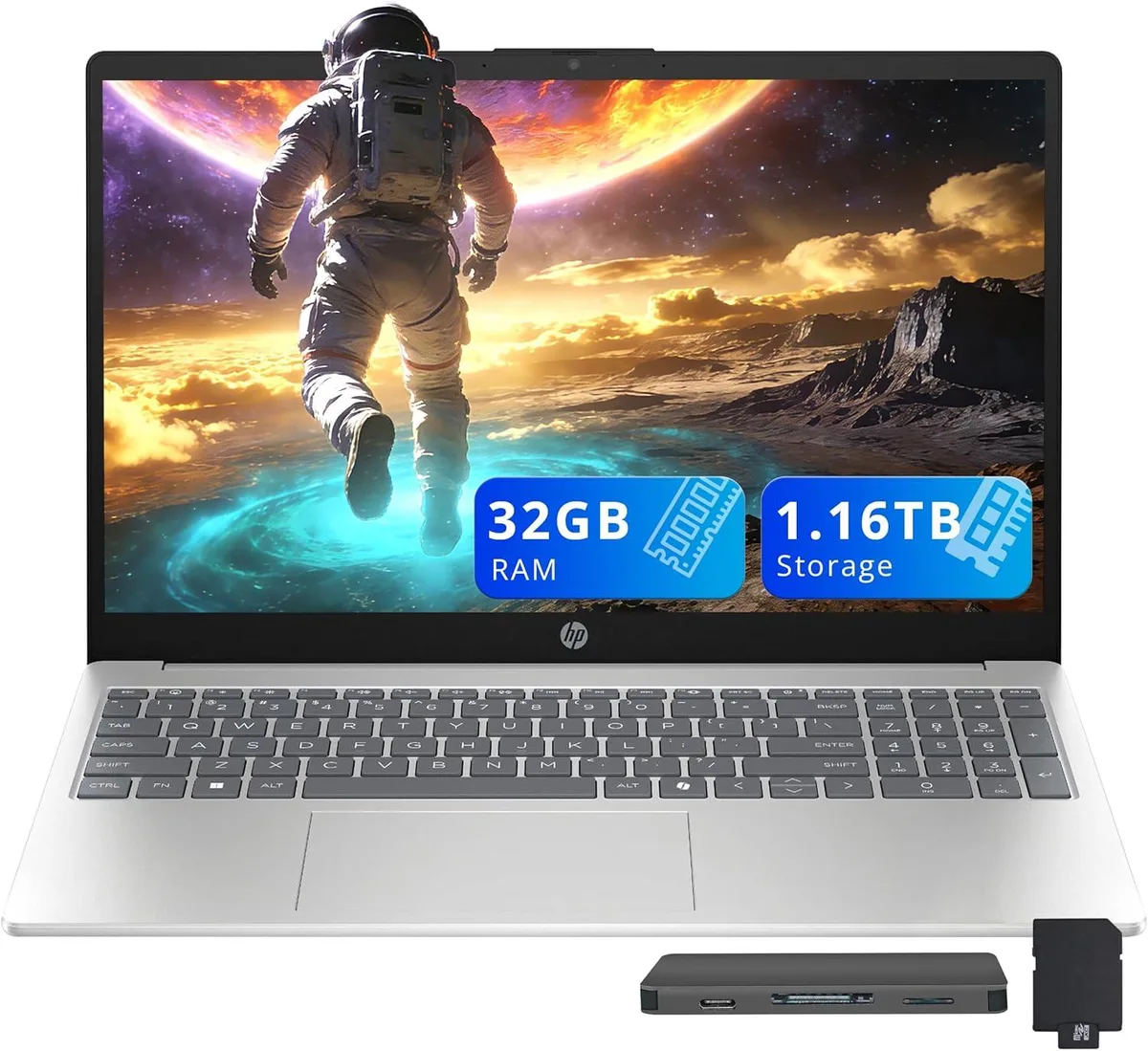 HP HP 15.6" HD Business Laptop i5-1334U 32GB DDR4 1.16TB Silver — product photo