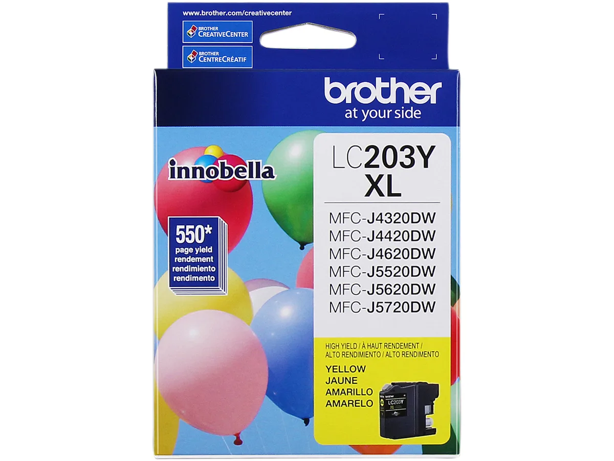 Brother Brother LC203Y Yellow High Yield Ink Cartridge 550 Pages — product photo