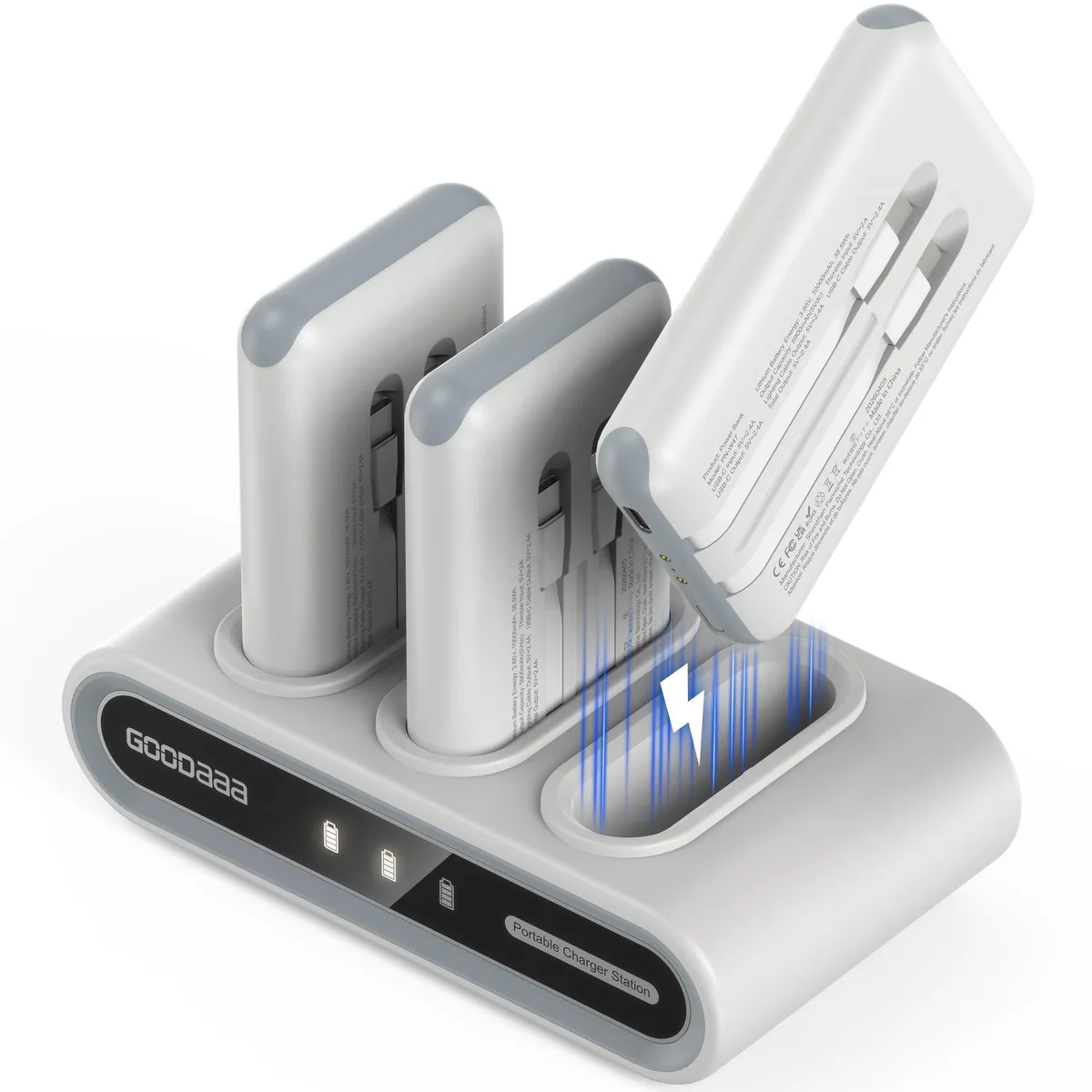  GOODaaa PN-W47 3-pack 10000mAh power bank set — product photo