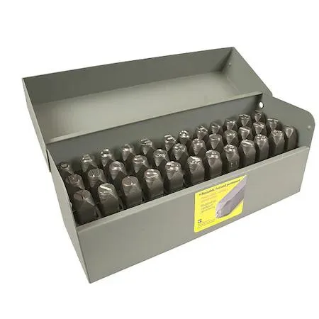 CH Hanson 26685 hand stamp kit with letter and number characters in transparent finish