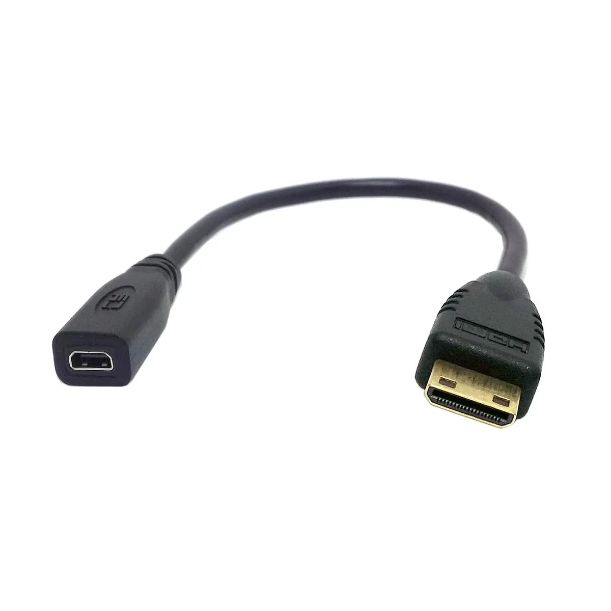 LORDWORLD LORDWORLD Type D Micro HDMI 1.4 Female to Type C Mini HDMI Male Adapter 10cm — product photo