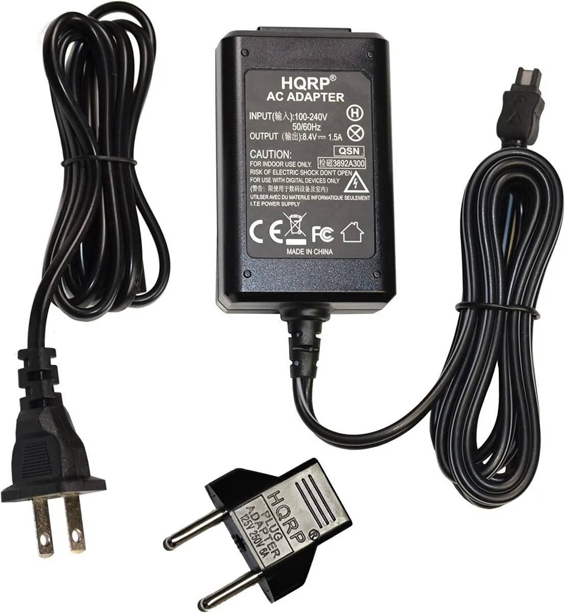 HQRP HQRP AC Adapter for Sony DCR-DVD7 DCR-DVD92 Camcorder — product photo