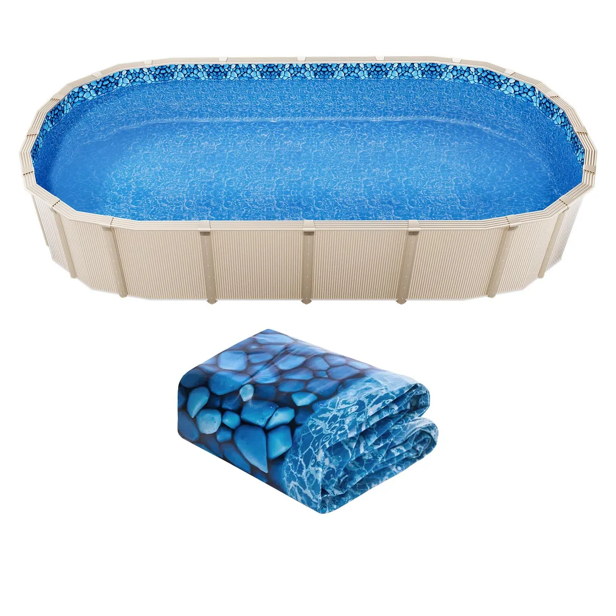 VEVOR VEVOR 12 x 24 ft Oval Pool Liner 54 in Wall Height — product photo