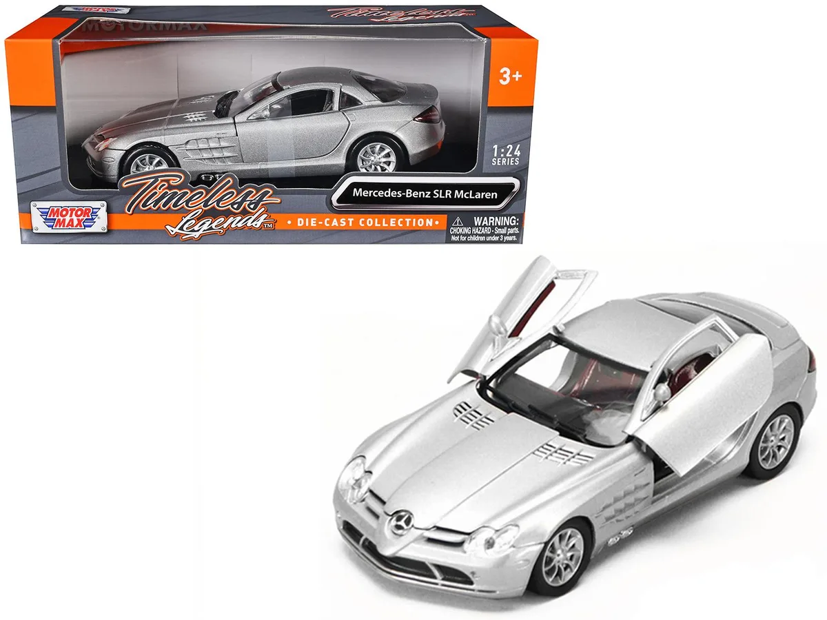 MOTORMAX MOTORMAX Mercedes McLaren SLR Silver 1/24 Diecast Vehicle — product photo
