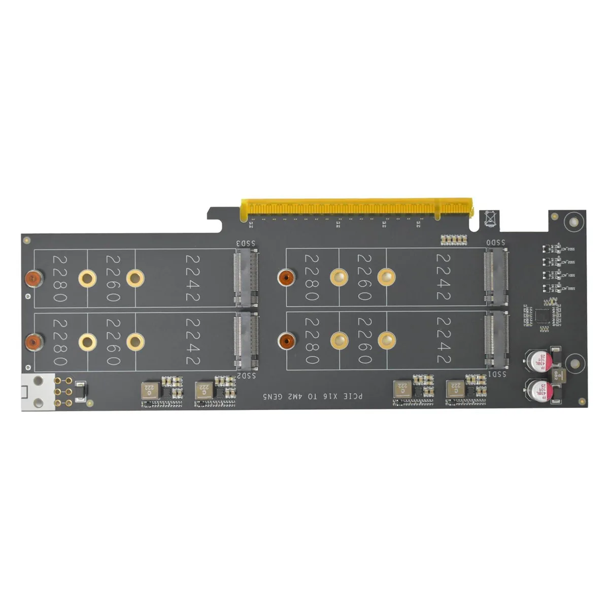 LetLinkSo LetLinkSo PCIe 4.0 x16 to 4 M.2 NVMe Expansion Card — product photo