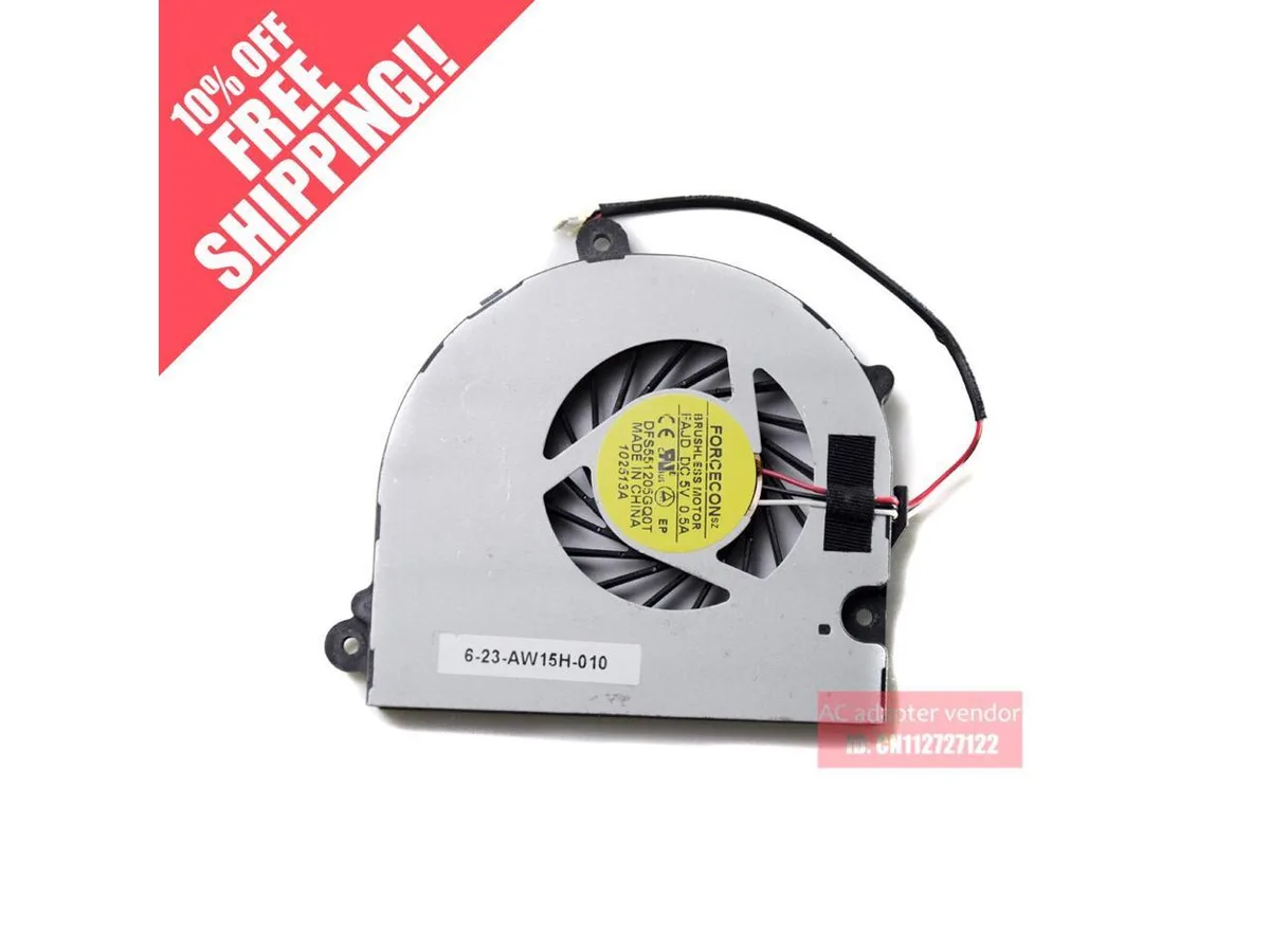Fans Fans CPU Cooling Fan Clevo P370 P370EM iRu patriot 805 6-23-AW15H-010 DFS551205GQ0T FAJD — product photo