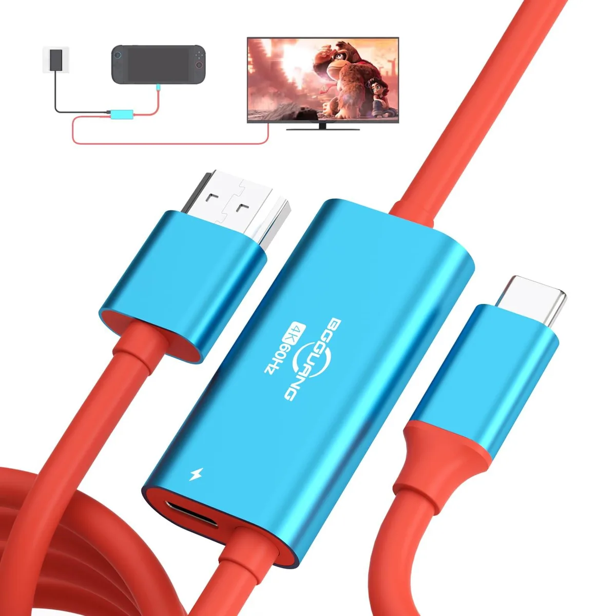 BGGUANG USB-C to HDMI Factory Integration 4K@60Hz PD 100W — product photo