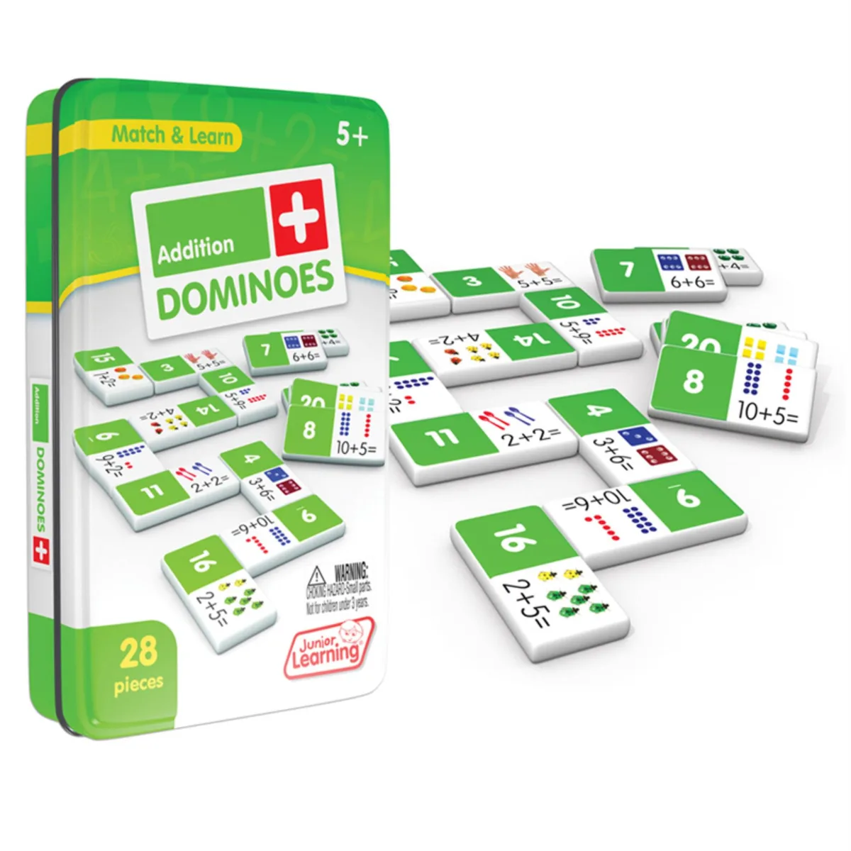 Junior Learning Junior Learning JL481 Addition Dominoes Game — product photo