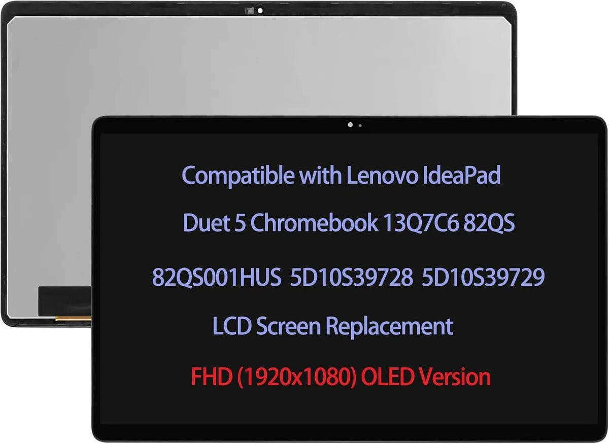 NUOLAISUN NUOLAISUN 13.3" FHD OLED Touch Screen for Lenovo IdeaPad Duet 5 82QS 5D10S39728 5D10S39729 — product photo