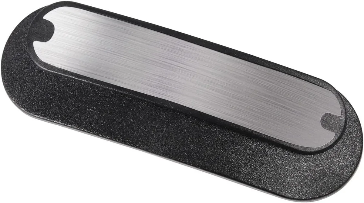 Rectangular metal mounting sheet for helmet lights