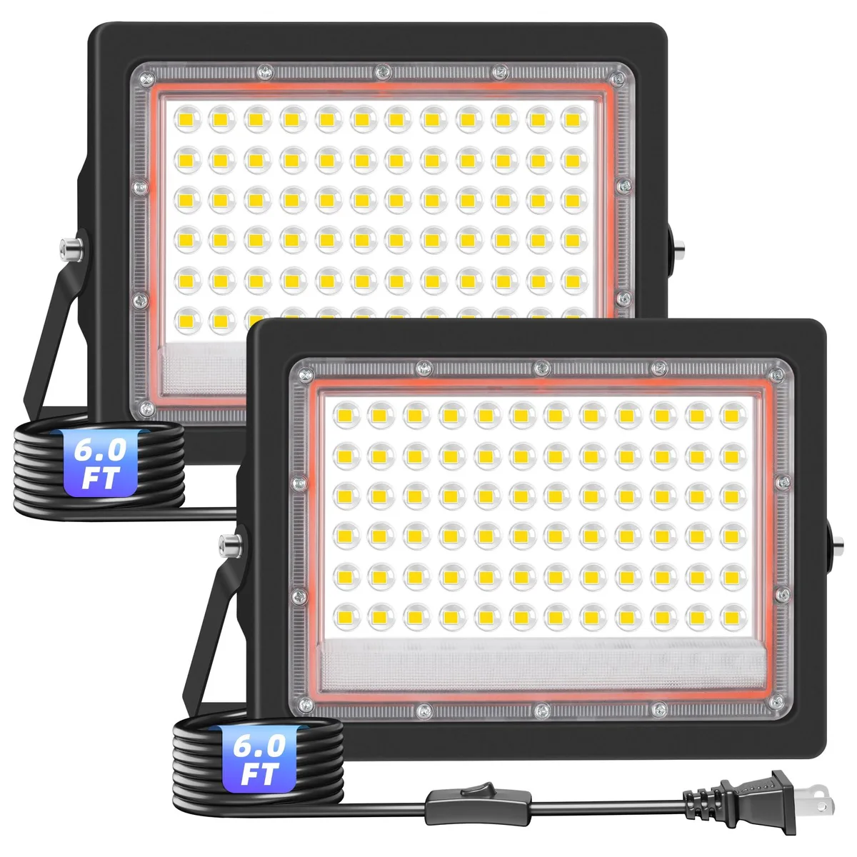  JNGMAIR JM-FL-SMX-5000K 60W 7200LM 5000K flood 2Pack — product photo