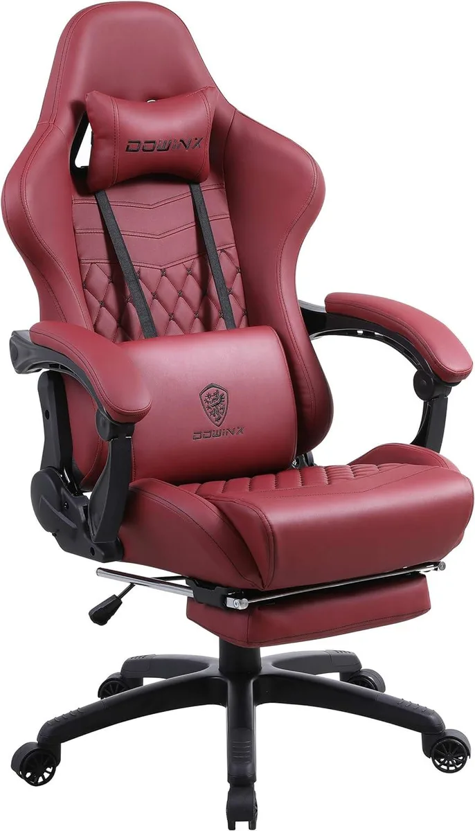 PISKEKAT PISKEKAT Gaming Chair Office Equipment Massage Lumbar Red — product photo